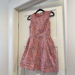 GAP Fit and Flare mini dress size 2 pink floral